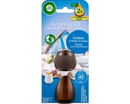 Air Wick Aroma-Öl Flakon Cotton & Weisse Orichdee