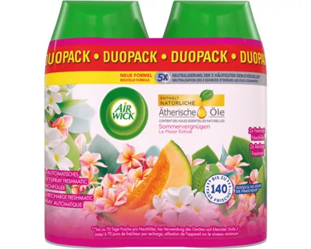 Air Wick Pure Automatisches Duftspray Freshmatic Max Nachfüller Sommer-Vergnügen 2 x 250 ml