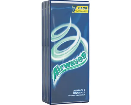 Airwaves Kaugummi Menthol & Eucalyptus 3x 7x14 g