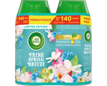 Airwick Fresh Automatisches Duftspray Freshmatic Max Nachfüller Fresh Spring 2 x 250 ml