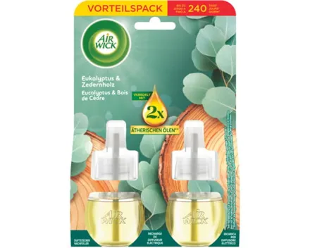 Airwick Nachfüller für Duftstecker Eucalyptus + Zedern 2 x 19 ml