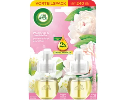 Airwick Nachfüller für Duftstecker Pfingstrose + Jasmin 2 x 19 ml