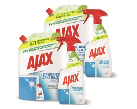 Ajax Glasreiniger Kombi Beutel 2x500ml