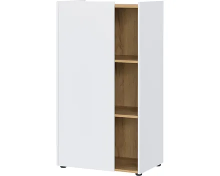 Aktenschrank Hasselt Dekor weiss/Eiche 62 x 115 x 42 cm
