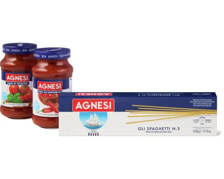 Alle Agnesi-Teigwaren und -Saucen