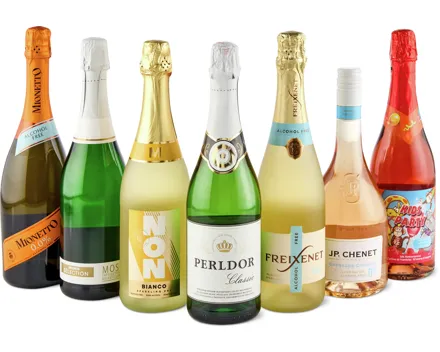 Alle alkoholfreien Schaumweine und Weine