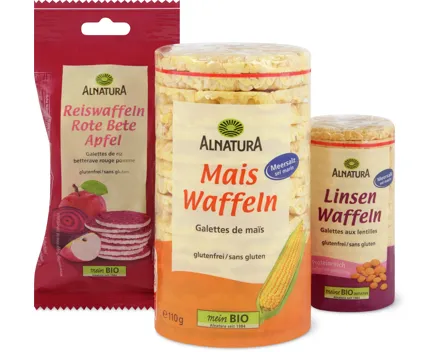 Alle Alnatura Bio-Reis-, -Linsen- und -Maiswaffeln