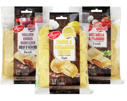 Alle Anna's Best Pasta gefüllt, gekühlt