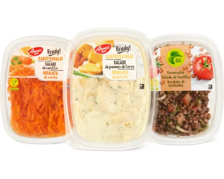 Alle Anna's Best- und Migros Bio-Fertigsalate mit Sauce
