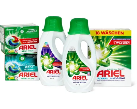 Alle Ariel Waschmittel