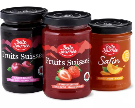 Alle Belle Journée-Fruits Suisses und -Satin Konfitüren