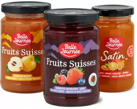 Alle Belle Journée-Fruits Suisses- und -Satin-Konfitüren