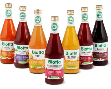 Alle Biotta Bio Getränke ungekühlt