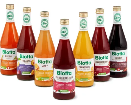 Alle Biotta Bio Getränke, ungekühlt