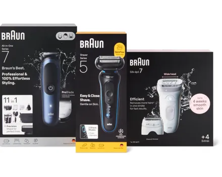 Alle Braun-Rasierer und -Epilierer