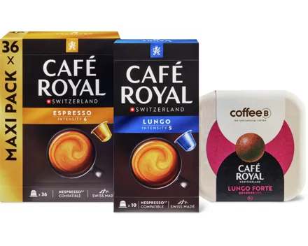 Alle Café Royal Kapseln inkl. CoffeeB