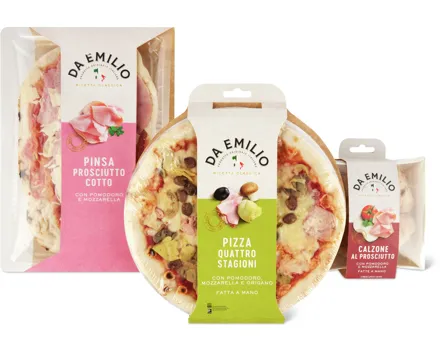 Alle Da Emilio-Pizzen und -Pinsen, gekühlt