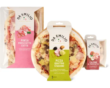 Alle Da Emilio-Pizzen und -Pinsen, gekühlt