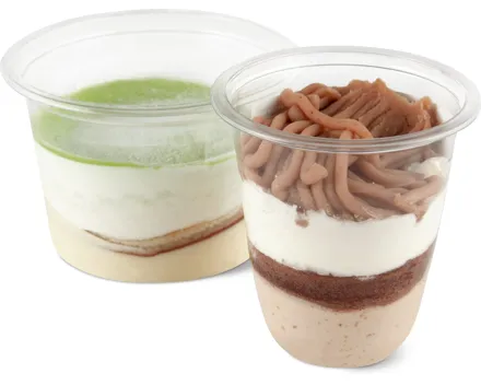 Alle Dessert-Becher gekühlt