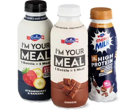 Alle Emmi-I'm your meal Trinkmahlzeiten und -Energy Milk
