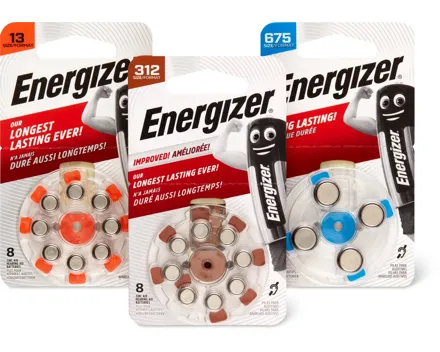 Alle Energizer Hörgerätebatterien