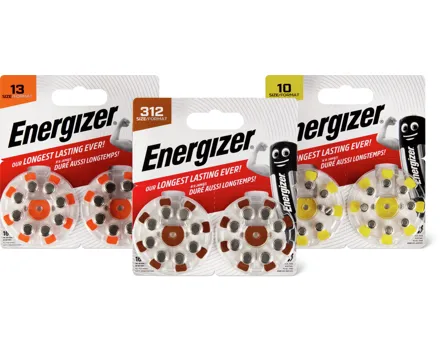 Alle Energizer Hörgerätebatterien