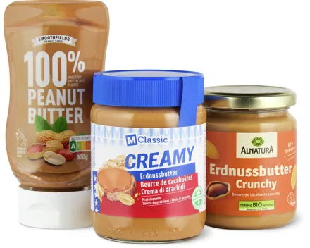 Alle Erdnussbutter