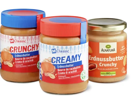 Alle Erdnussbutter