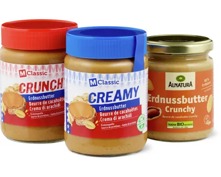 Alle Erdnussbutter