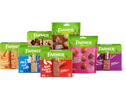 Alle Farmer-Getreidestängel und -Snacks