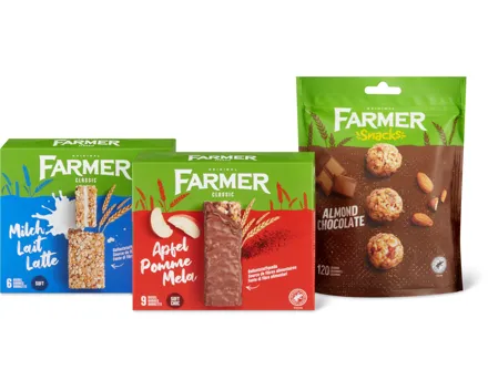 Alle Farmer-Getreidestängel und -Snacks
