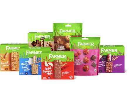 Alle Farmer-Getreidestängel und -Snacks