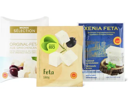 Alle Feta und Salatkäse