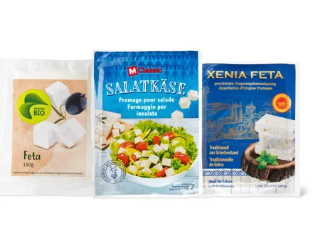 Alle Feta und Salatkäse