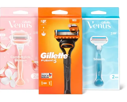 Alle Gillette- und Gillette Venus-Rasierer