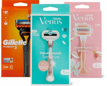 Alle Gillette- und Gillette Venus-Rasierer