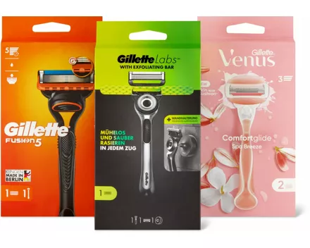 Alle Gillette- und Gillette Venus-Rasierer