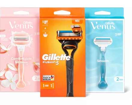 Alle Gillette- und Gillette Venus-Rasierer