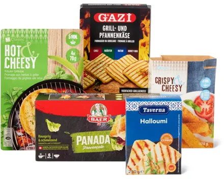 Alle Grill- und Bratkäse in Selbstbedienung