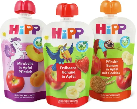 Alle Hipp Bio Quetschbeutel