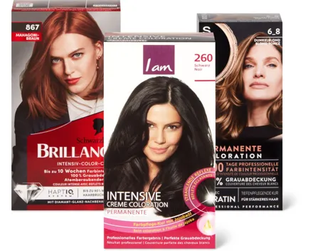 Alle I am-, Kétec-, Schwarzkopf- und Syoss-Colorationen