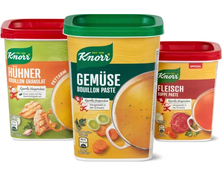 Alle Knorr Bouillons in der Dose