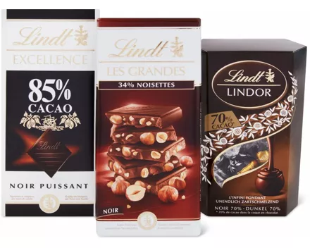 Alle Lindt dunkle Schokoladen