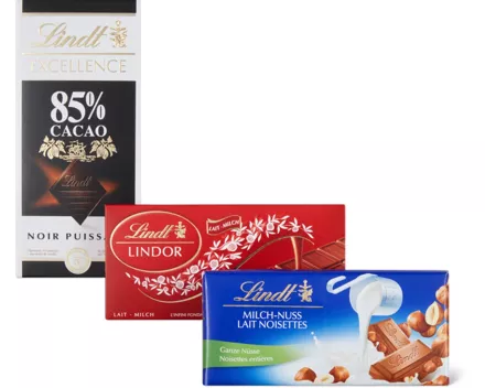 Alle Lindt Tafelschokoladen