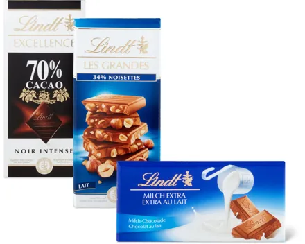 Alle Lindt Tafelschokoladen