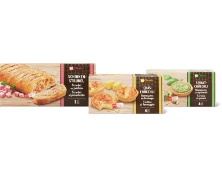Alle M-Classic-Chüechli und -Strudel