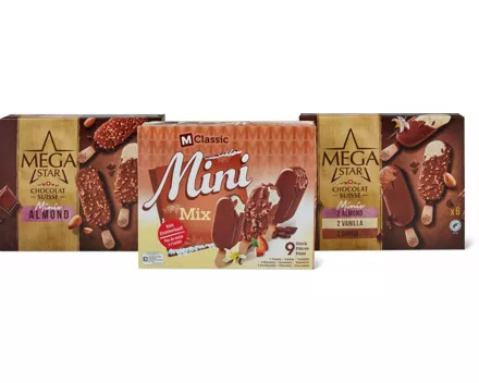 Alle M-Classic Mini- und MegaStar Mini-Glace-Stängel