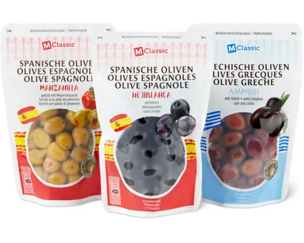 Alle M-Classic-Oliven im Beutel