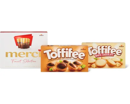 Alle Merci und Toffifee