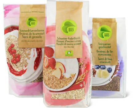 Alle Migros Bio-Frühstückscerealien und -Kerne